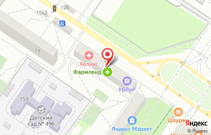 Ресторан доставки японской кухни Суши Мастер на улице Академика Бардина на карте