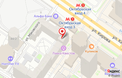 Мастерская по ремонту обуви в Октябрьском районе на карте