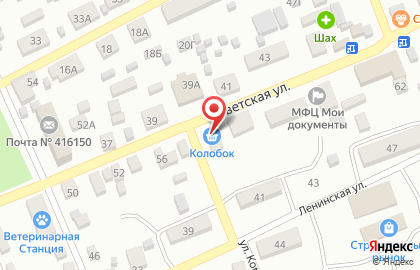 Продовольственный магазин Славянский на Советской улице на карте