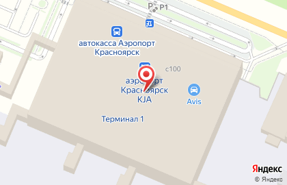 Авиакомпания Аэрофлот в Красноярске на карте