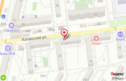 Ломбард АНТЕЙ плюс на Казахской улице на карте
