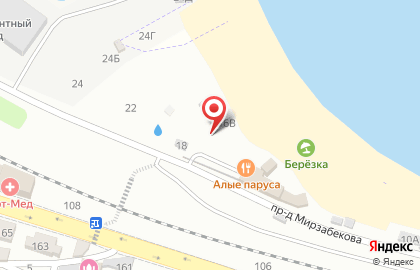 Продовольственный магазин в Кировском районе на карте