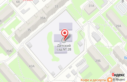 Детский сад №28 на улице Мира на карте