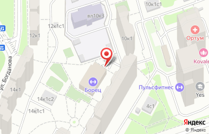 Терминал ПСКБ Банк на улице Богданова на карте