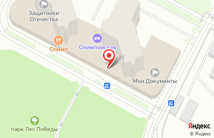 Гостиница Олимпийская в Ханты-Мансийске на карте