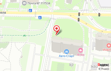Киоск по продаже фруктов и овощей, район Чертаново Южное на улице Академика Янгеля на карте