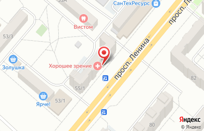 Магазин детской одежды Радуга на проспекте Ленина на карте