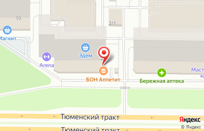 Ресторан-кафе Bon Appetit в Ханты-Мансийске на карте