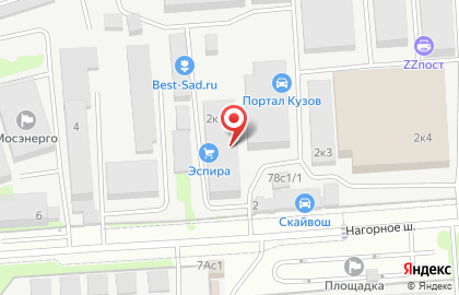 Спринт на Нагорном шоссе на карте