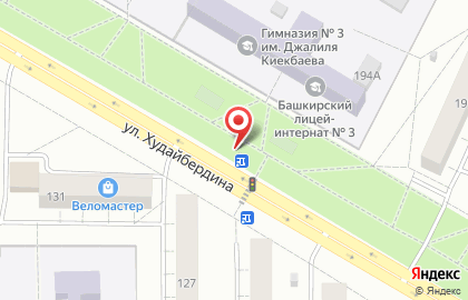 Киоск по продаже цветов на улице Худайбердина на карте