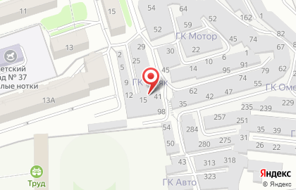 Автокооператив Маяк на карте