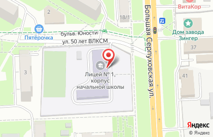 Лицей №1 в Москве на карте