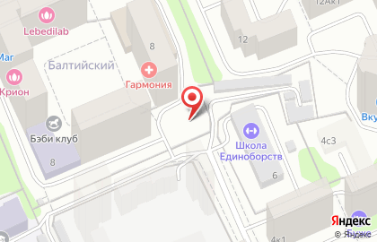 Секция бокса в Москве на карте