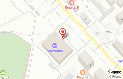 Спортивно-оздоровительный комплекс Олимпиец на улице Мичурина на карте