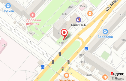 Продуктовый магазин в Волгограде на карте