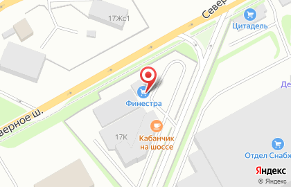 Магазин кровли и фасадов Финестра в Центральном районе на карте