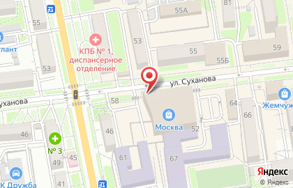 Ювелирный салон Sunlight на улице Суханова на карте