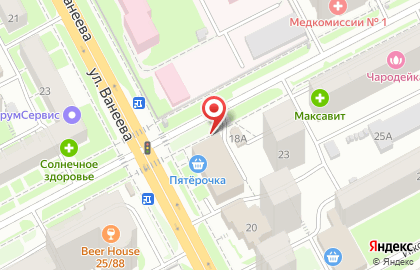 ЗАО Банкомат, Москомприватбанк на улице Ванеева на карте