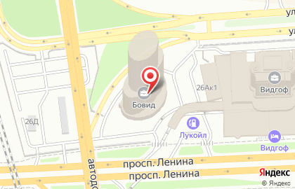 Юридическая компания Современная Защита на проспекте Ленина на карте