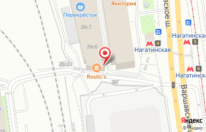 Ресторан быстрого питания KFC на шоссе Варшавское на карте