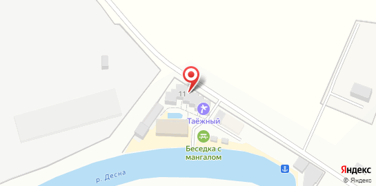 Гостиница Таежный на карте