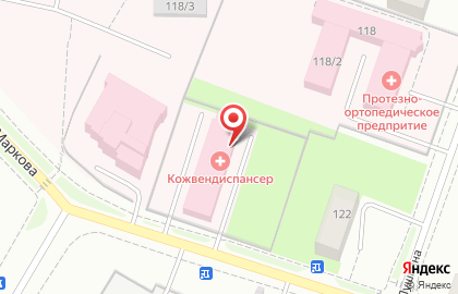 Республиканский кожно-венерологический диспансер на улице Пушкина на карте