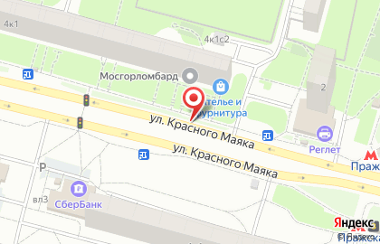 Киоск фастфудной продукции, район Чертаново Центральное на улице Красного Маяка на карте