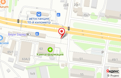 Розничный магазин Заречное в Петропавловске-Камчатском на карте