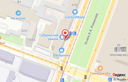 Губернский на Астраханской улице на карте