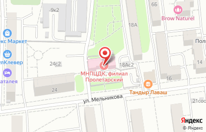Государственная психотерапевтическая поликлиника №223 на ​Мельникова, 22 на карте