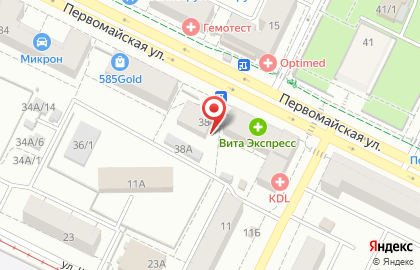 ООО ВитаОптика на Первомайской улице на карте