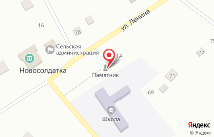 Новосолдатский фельдшерско-акушерский пункт репьевской районной больницы на карте