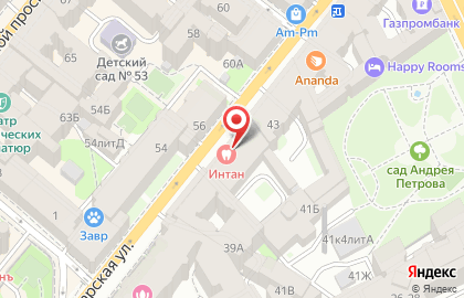 Центр изучения английского языка Orange Language Centre на Большой Пушкарской улице на карте