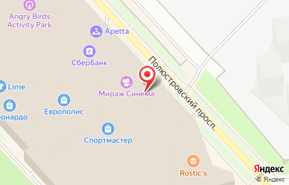 Магазин косметики и парфюмерии Л`Этуаль на метро Лесная на карте
