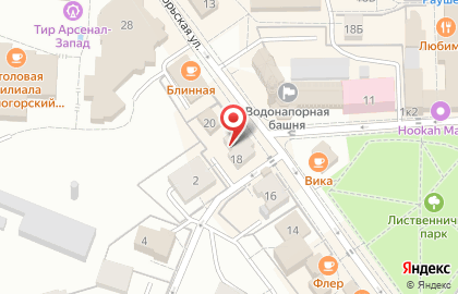 Пивная лавка на Октябрьской улице на карте
