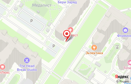 Магазин разливного пива Пивточка на проспекте Маршала Блюхера на карте