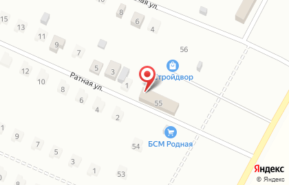 Магазин строительных материалов Авангард на карте