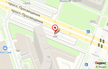 Автостоянка в Санкт-Петербурге на карте