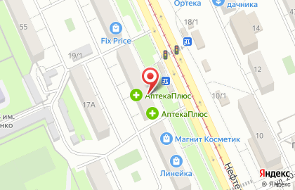 Магазин живого пива Пивноff на Нефтезаводской улице на карте