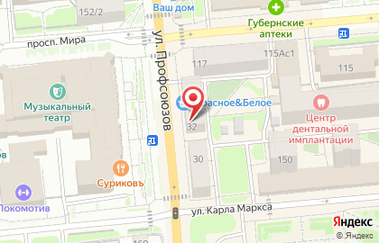 ЗАО Надежда на улице Профсоюзов на карте