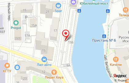 Автостоянка в Калининграде на карте