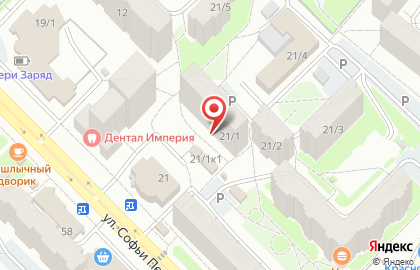 ДОБРЫЙ ПЕКАРЬ на улице Софьи Перовской на карте
