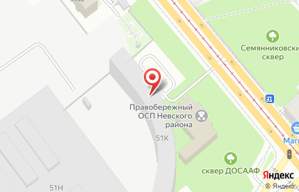 Химчистка и прачечная Чистякоф на проспекте Обуховской Обороны на карте