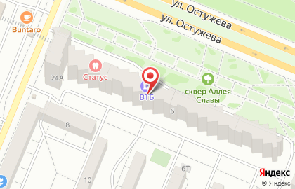 Банк ВТБ в Воронеже на карте