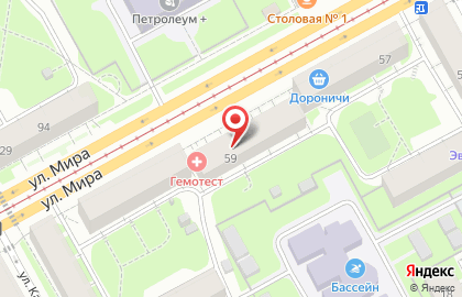 Медицинский офис Инвитро в Индустриальном районе на карте