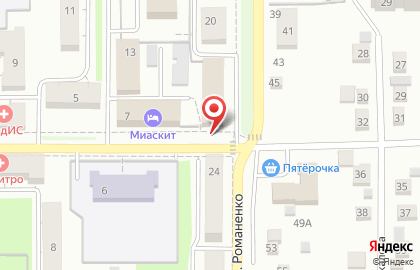 Торгово-монтажная компания Окна Плюс на улице Романенко на карте