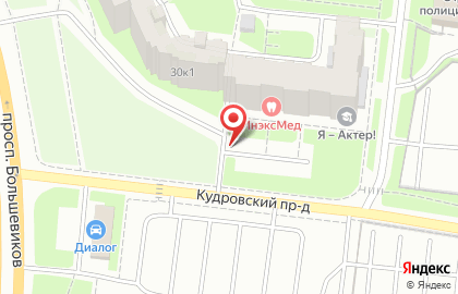 Кристалл на проспекте Большевиков на карте