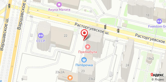 Детская поликлиника "ПреАмбула" в Бутово Парк. на карте