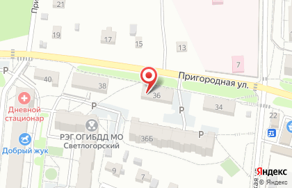 Почтовое отделение №3, г. Светлогорск на карте