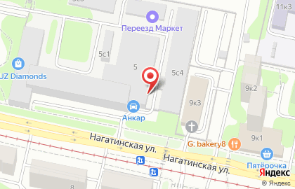 Автотехцентр Ankar на Нагатинской улице на карте